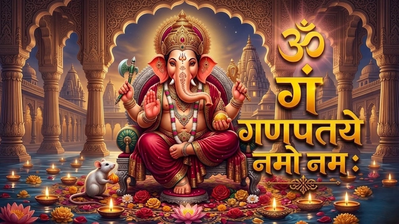 #Ganesh Mantra 108 Times - Om Gan Ganpataye Namo Namah | गणेश मंत्र - ओम गण गणपते नमो नमः