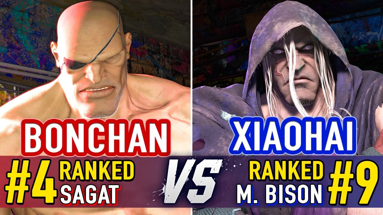 SF6 🤜 BONCHAN (#4 Ranked Sagat) vs XIAOHAI (#9 Ranked M.Bison) 🤛 SF6 High Level Gameplay