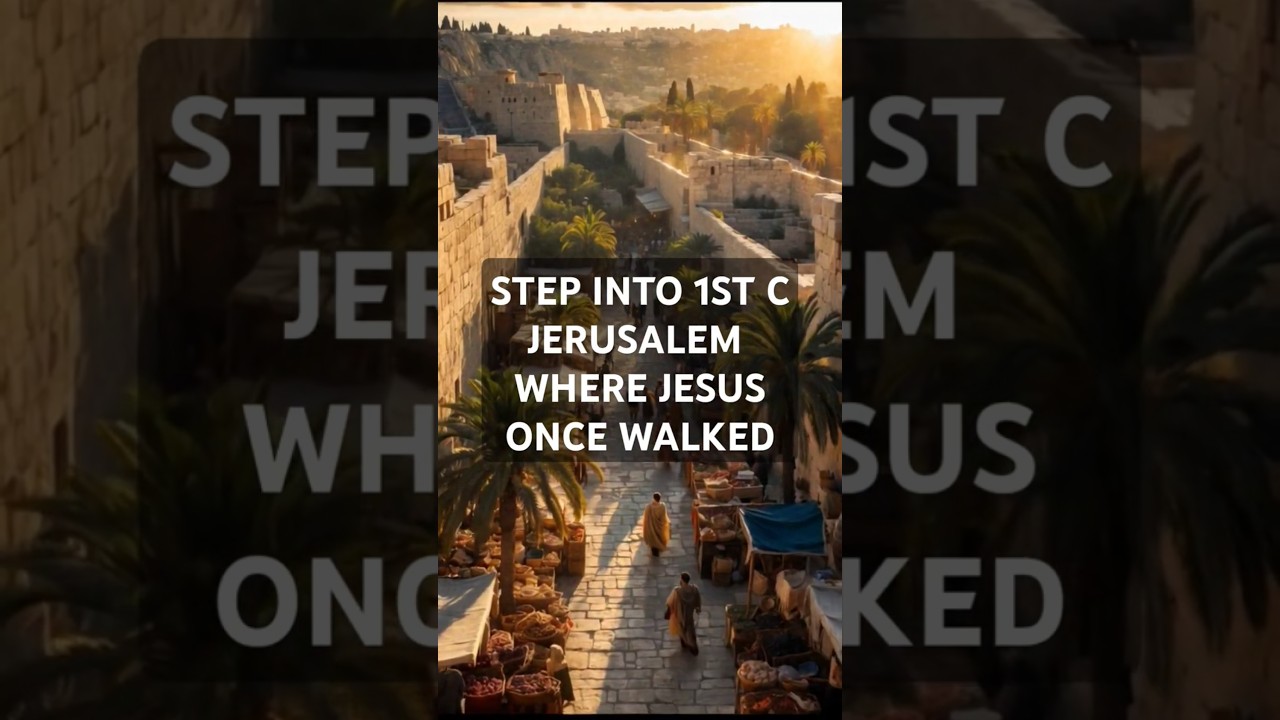 A Rare Look at Jesus&rsquo; Jerusalem -- 1st Century #biblicalhistory #aiart #BibleTimes
