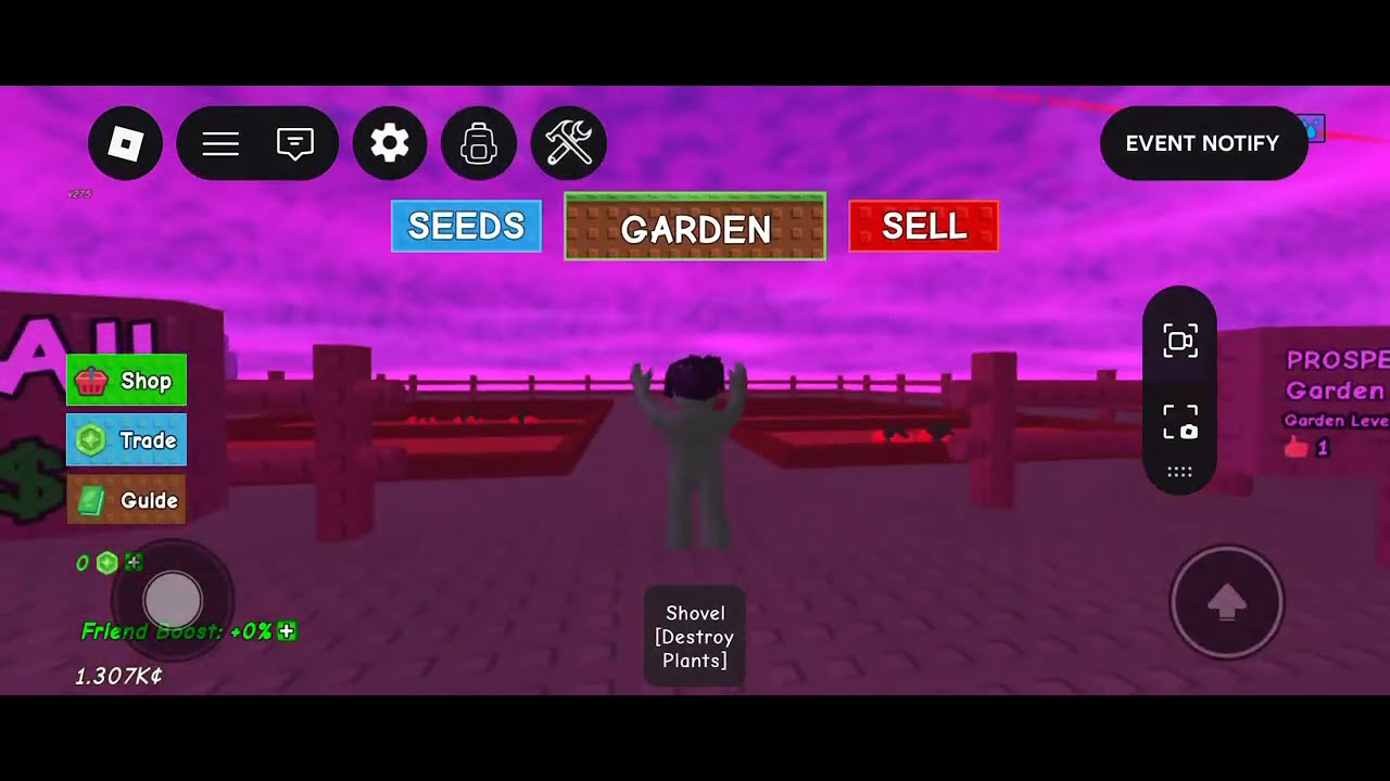 First TIME PLAYING GROWN A GARDEN #roblox 