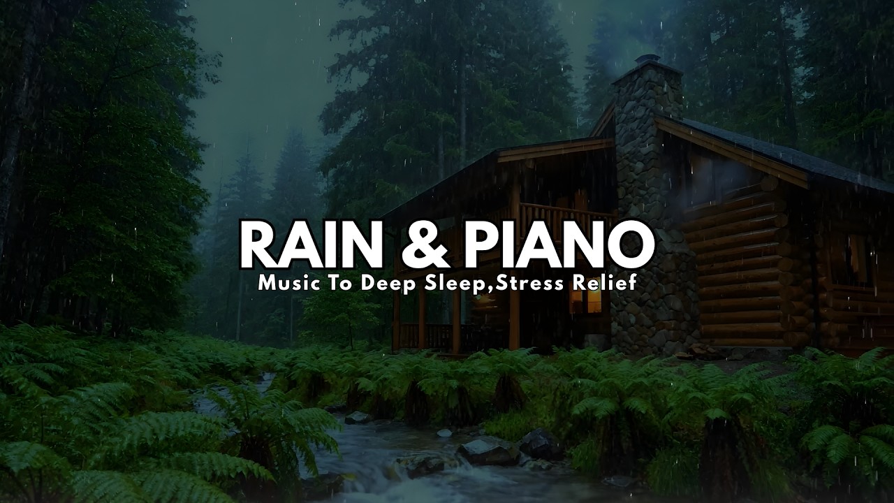 Gentle Rain and Soft Piano Music – Sleep Better and Relax Your Mind