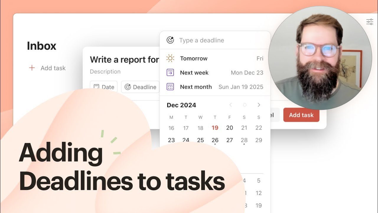 Add deadlines to tasks in Todoist