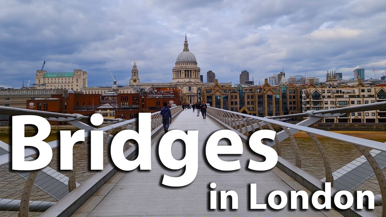 SIX BRIDGES in LONDON. Waterloo to Tower Bridge. SURROUNDING areas: Tate Modern, Shakespeare’s Globe