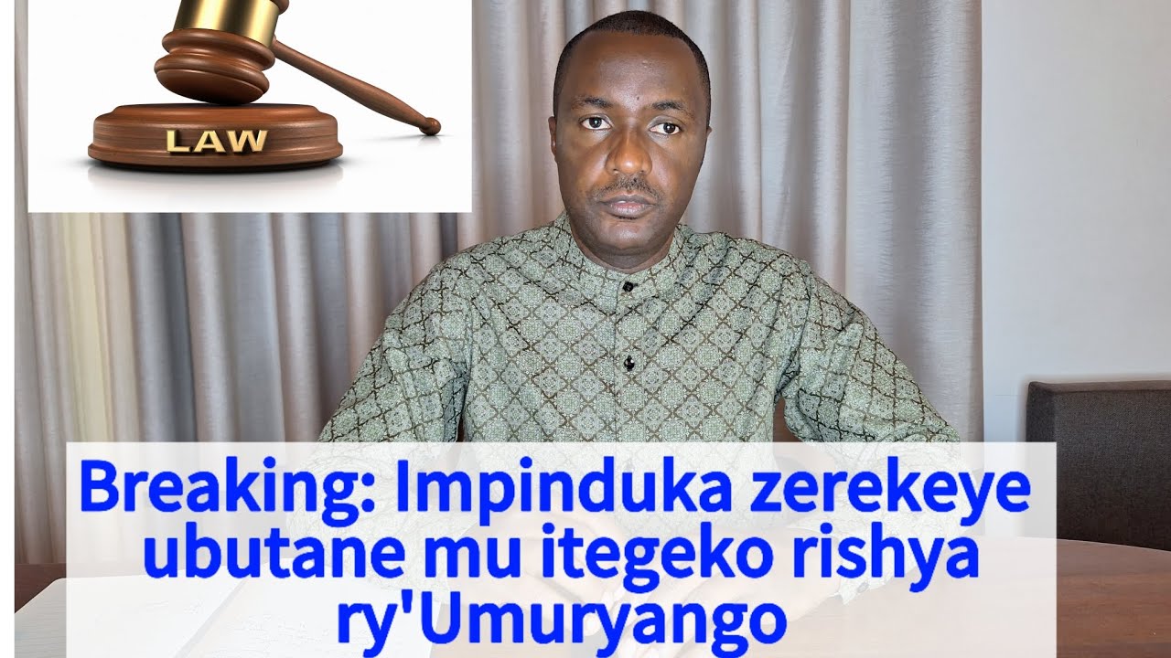 Breaking: Impinduka zerekeye ubutane mu itegeko rishya ry'Umuryango