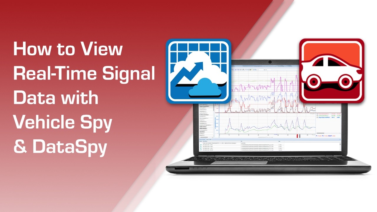 Как просматривать данные о сигналах в реальном времени с помощью Vehicle Spy и DataSpy