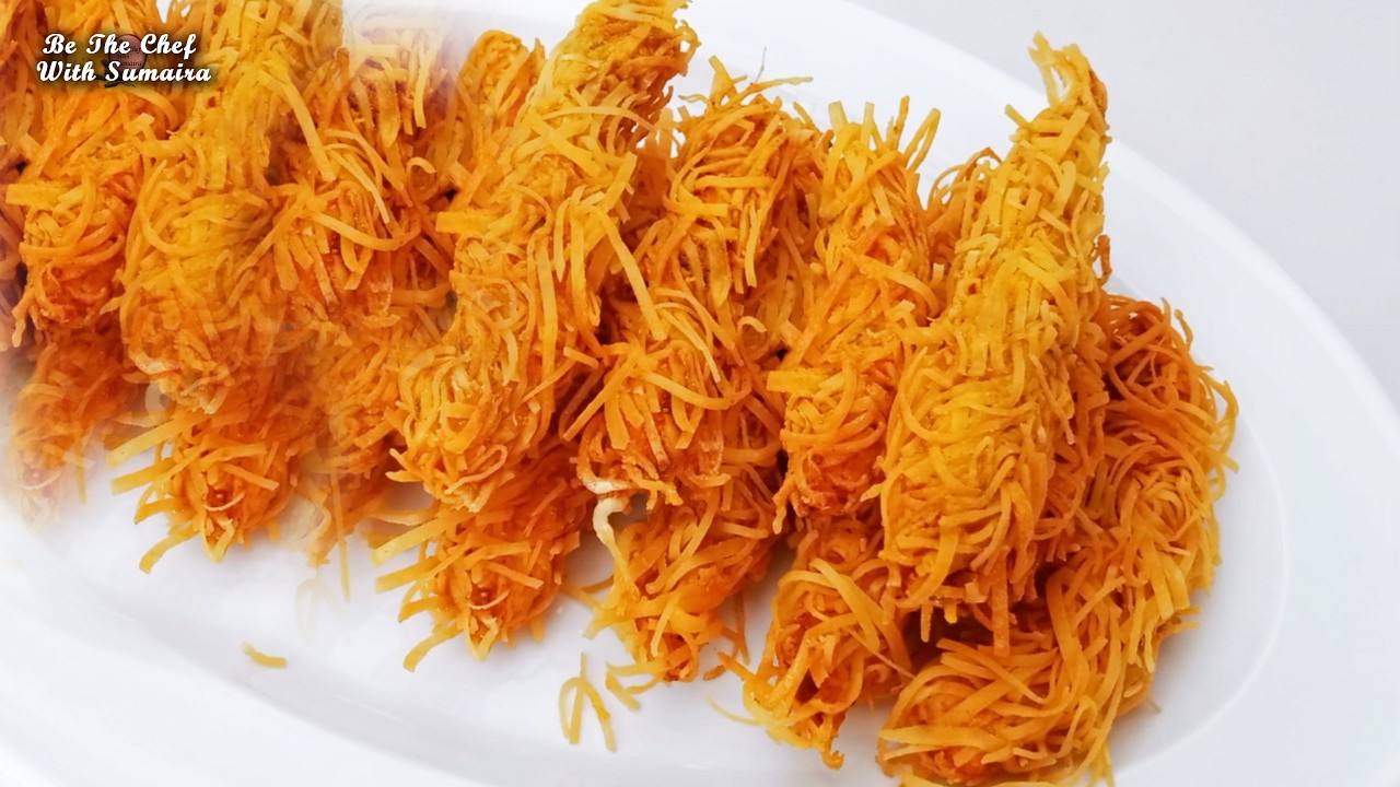 Supper Crispy Thread Chicken Recipe | Ramzan Iftar Special Chicken Snacks Recipe