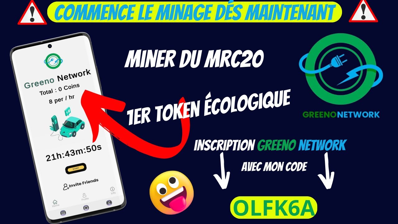 ⛏⛏⛏ Greeno Network | Miner Du Coin Ecologique Mrc20 #GreenoNetworkApk #MinerDuCoinMrc20 #Airdrop 🔥🎁