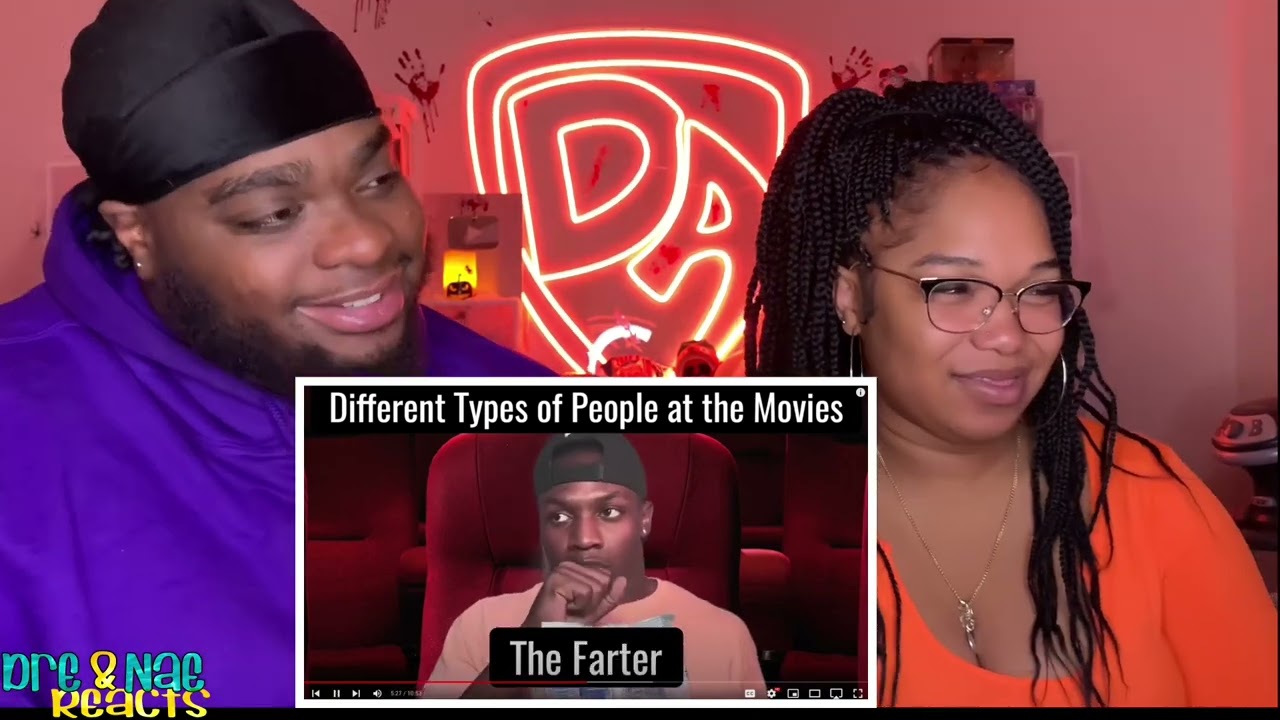 DIFFERENT TYPES OF PEOPLE IN THE MOVIES THEEBLACKBADGER REACTION