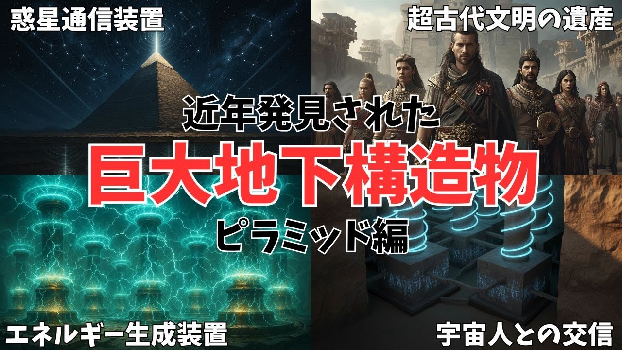 【ゆっくり解説】エジプトピラミッド地下に眠る巨大構造体の衝撃...古代文明の隠された真実【都市伝説】