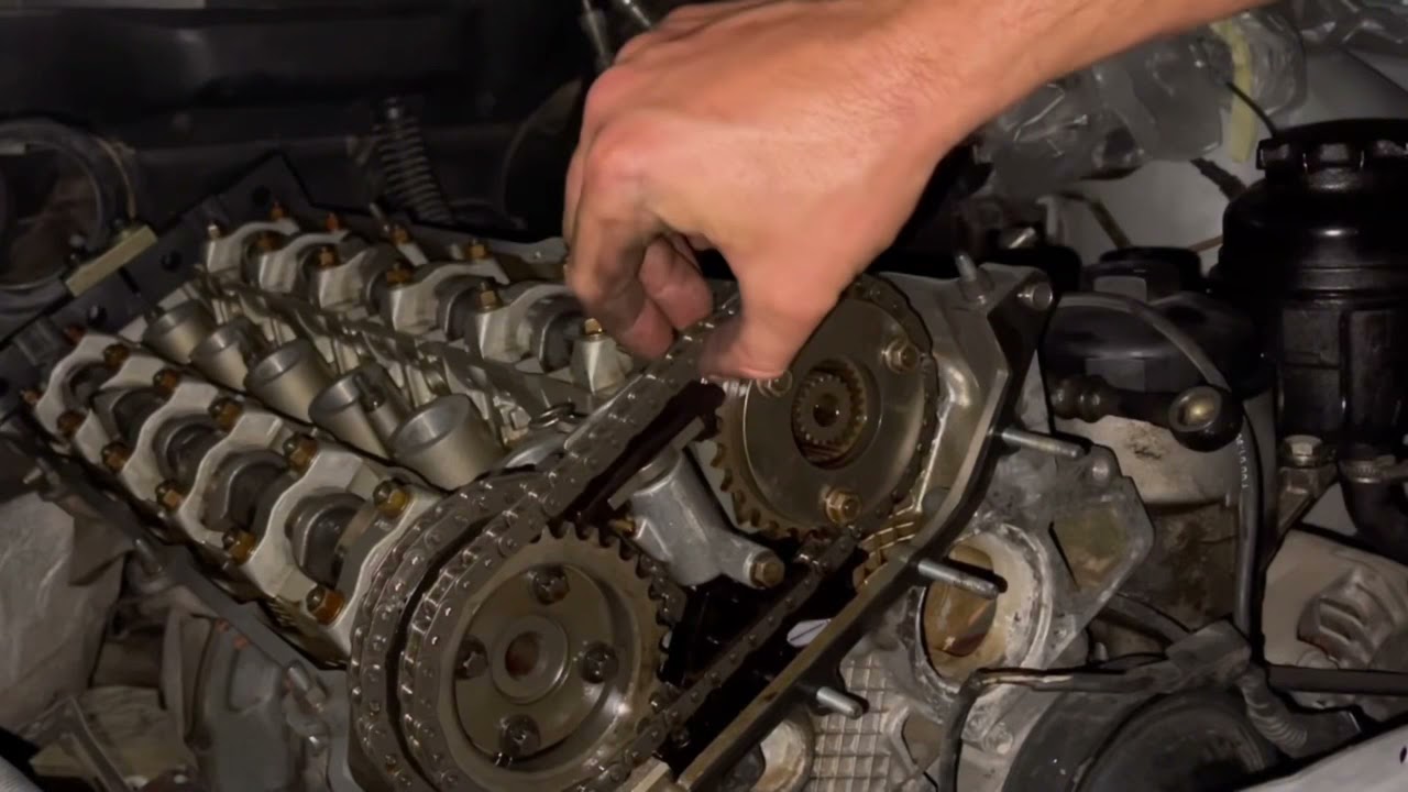 ⚙️ Como abrir motor M52 ⚙️ Marcar cadena y engranajes tras desmontar vanos simple.