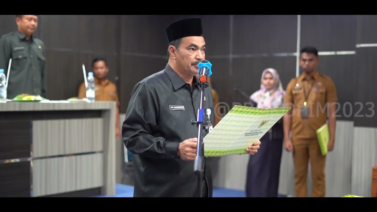 pelantikan eselon III dan IV di lingkungan pemkab rohul