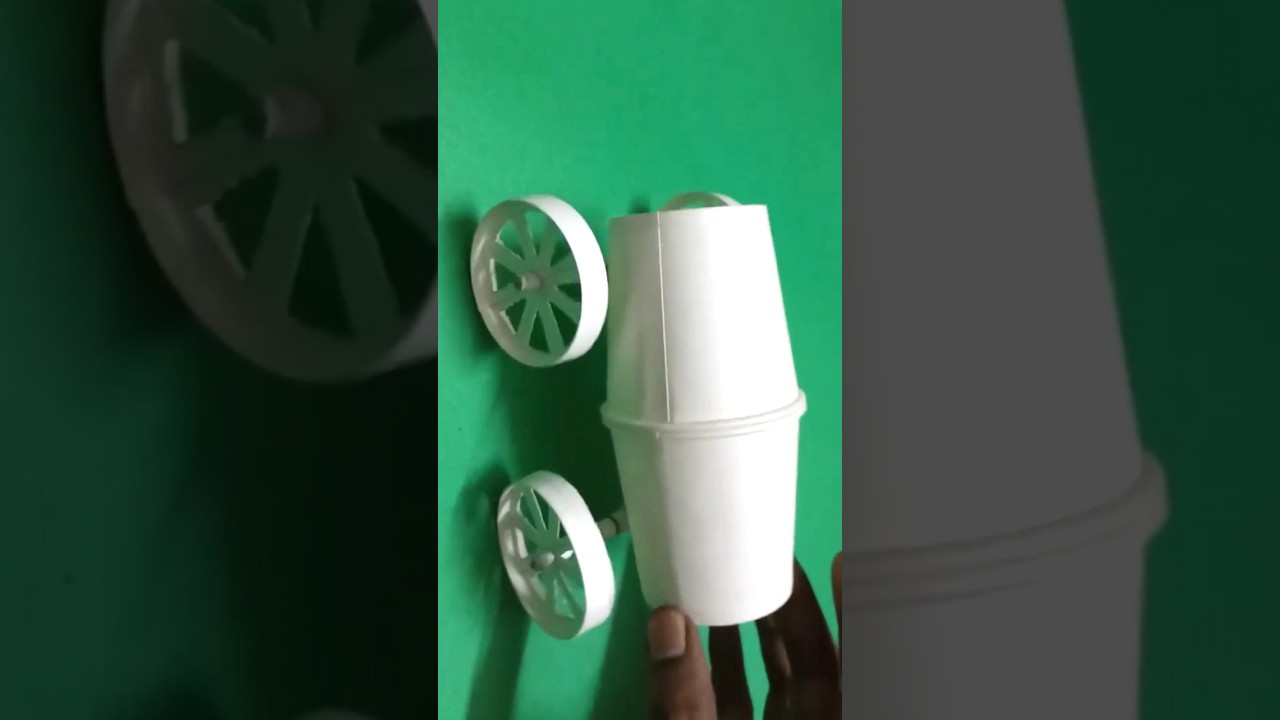 Paper Cup Car 👀👉🚘 #craft #papercupcraft #shorts #shortvideo