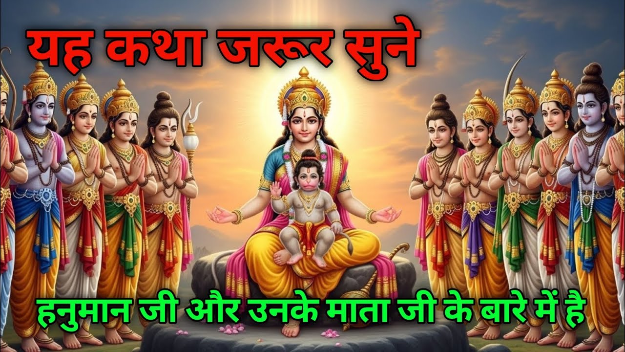 हनुमान जी और माता अंजनी की अमर कथाभक्ति, त्याग, शक्ति और मातृत्व की दिव्य गाथा 🙏