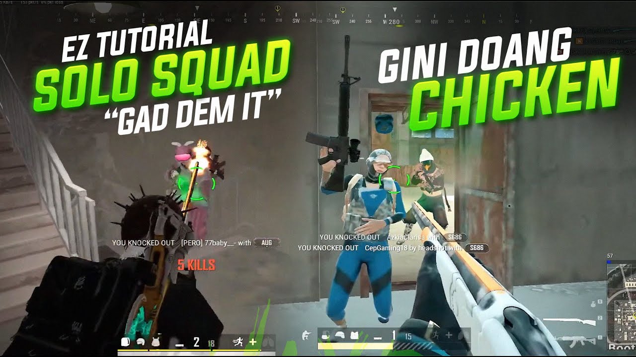 KINGGGG SOLO SQUAD GAD DEM IT EZ CHICKEN MENAKLUKAN MAP YANG KATA NYA KERASSS !! #pubg