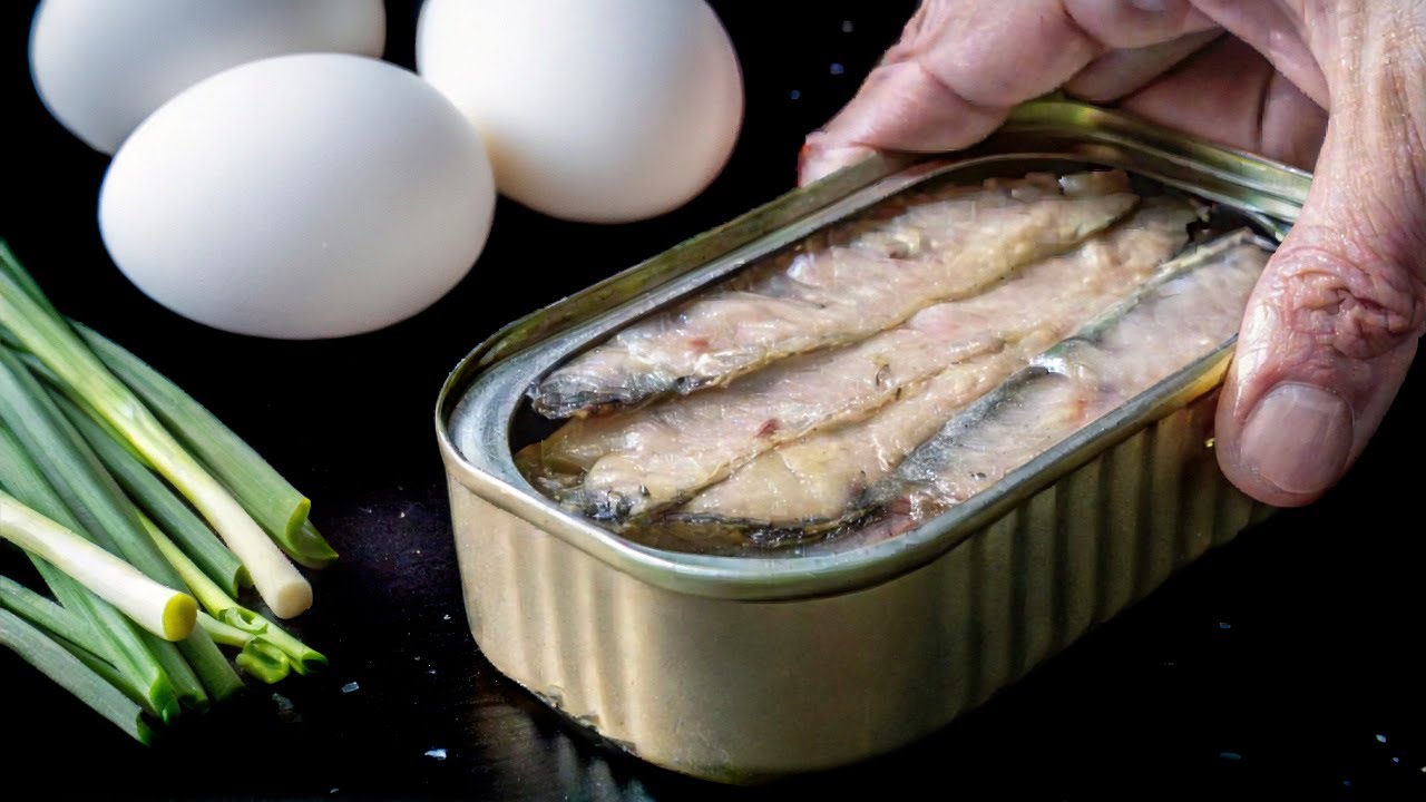 Сардины и яйца — лучший ужин за 10 минут. Лучше мяса!