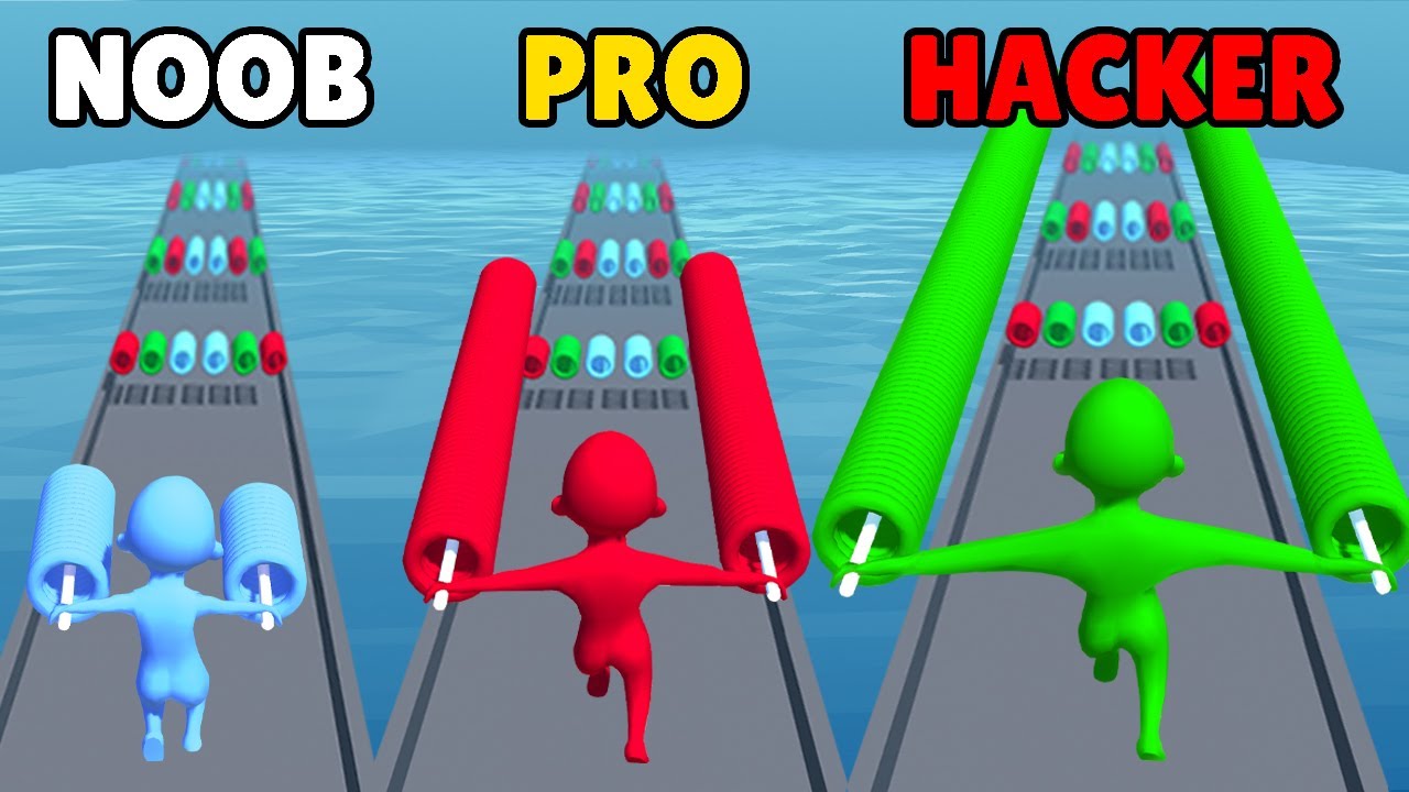 NOOB vs PRO vs HACKER in Stack Colors 2