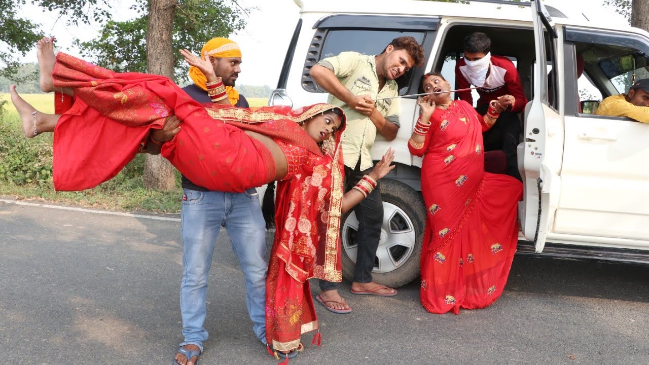 नई दुल्हन को बिच रास्ते में जबरदस्ती उठा लिया, देखिए फिर क्या हुआ, ndn comedy