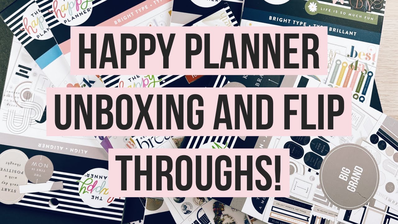 Unboxing my Happy Planner Winter Release Order - Haul Plus Sticker Book & Calendar Flip Throughs!