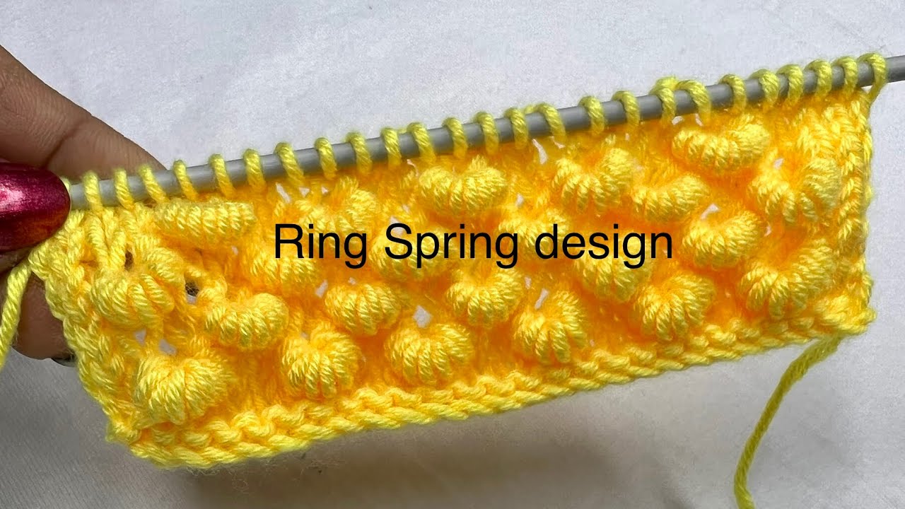 Wonderful Ring Spring Design👌 एकदम से नया और शानदार डिजाइन , Knitting pattern,Bunai design