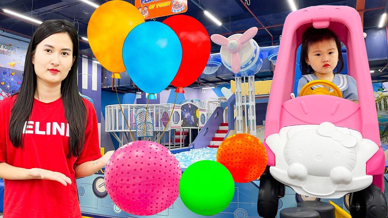 Cam Cam đi chơi nhà bóng trải nghiệm trò chơi: cầu trượt , bạt nhún , xếp hình lego - Cam Cam TV