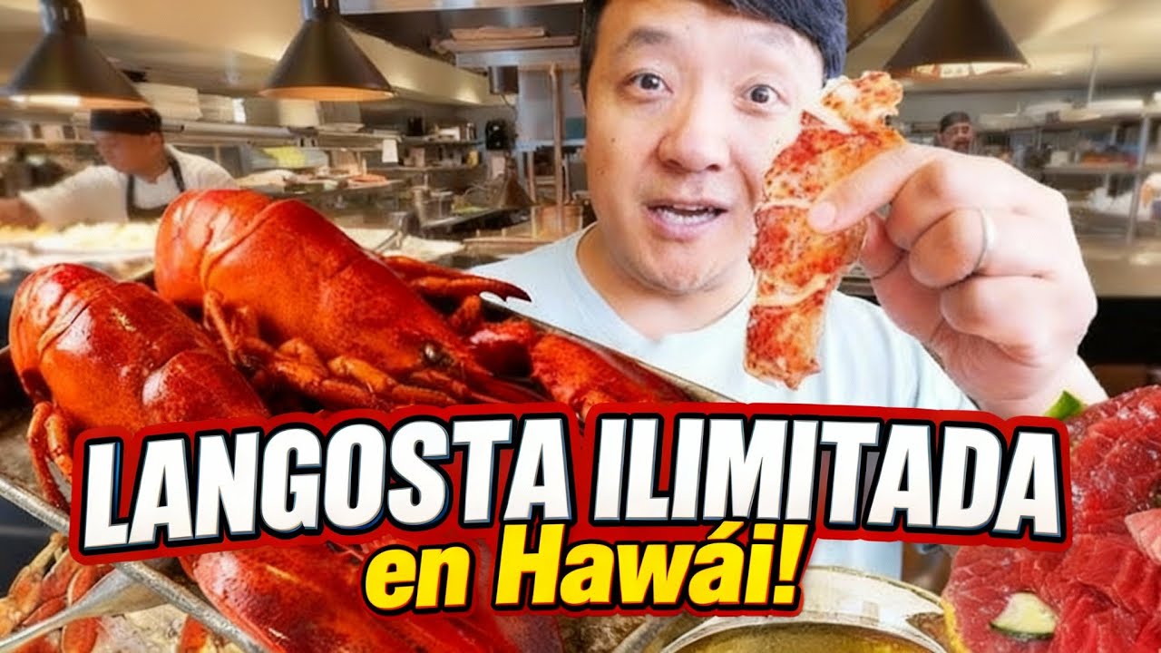 ¡DENTRO del MEJOR Buffet BRUNCH de LANGOSTA Todo Lo Que Puedas Comer en HAWÁI!