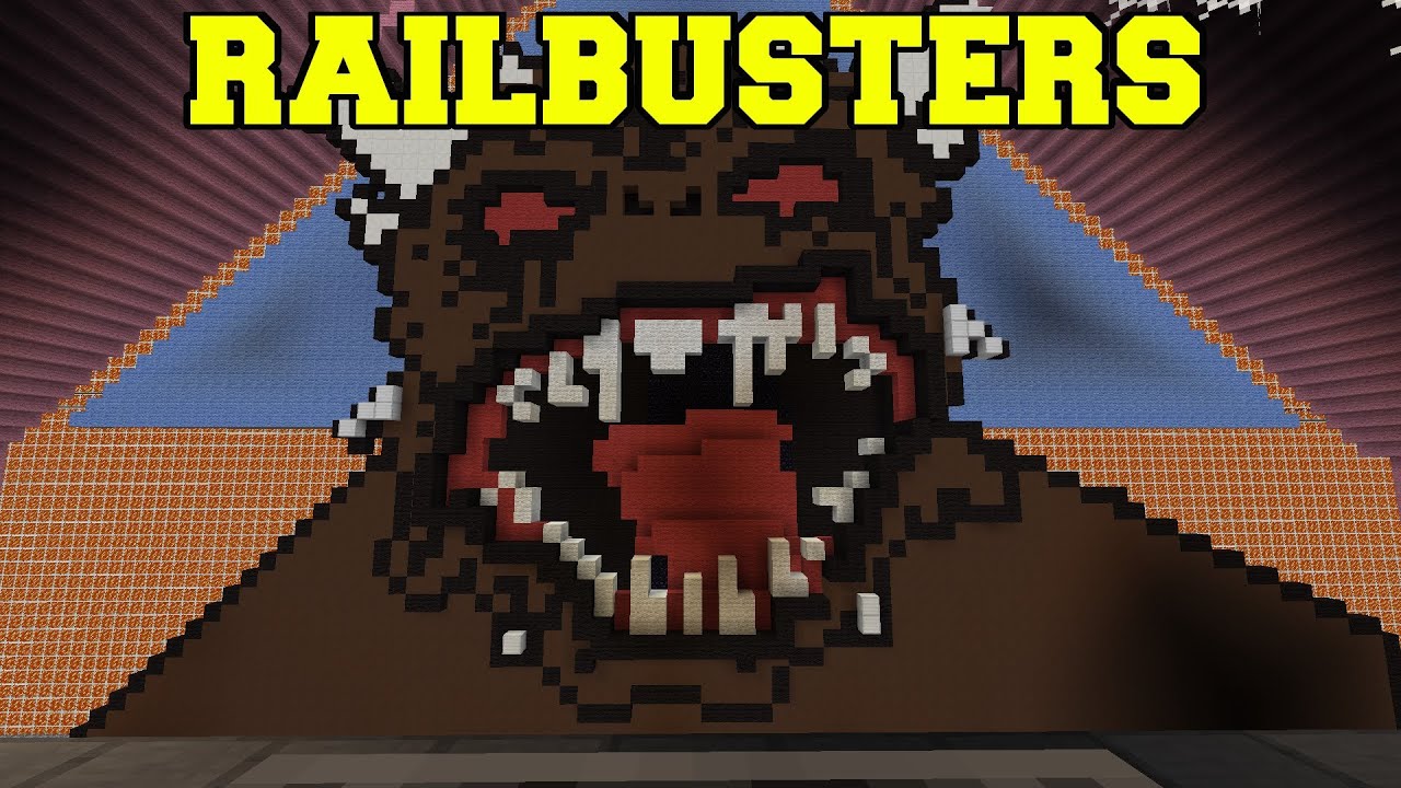 Minecraft: RAILBUSTERS (GHOSTBUSTERS ROLLER COASTER!) Mini-Game