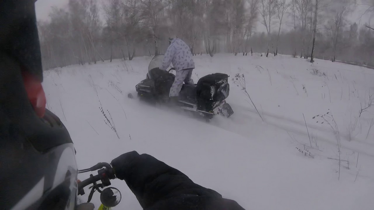 Зимние покатушки на сноубайке Frozen Moto SMX