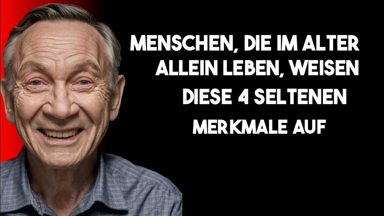 4 Seltene Eigenschaften von Menschen, die im Alter allein leben