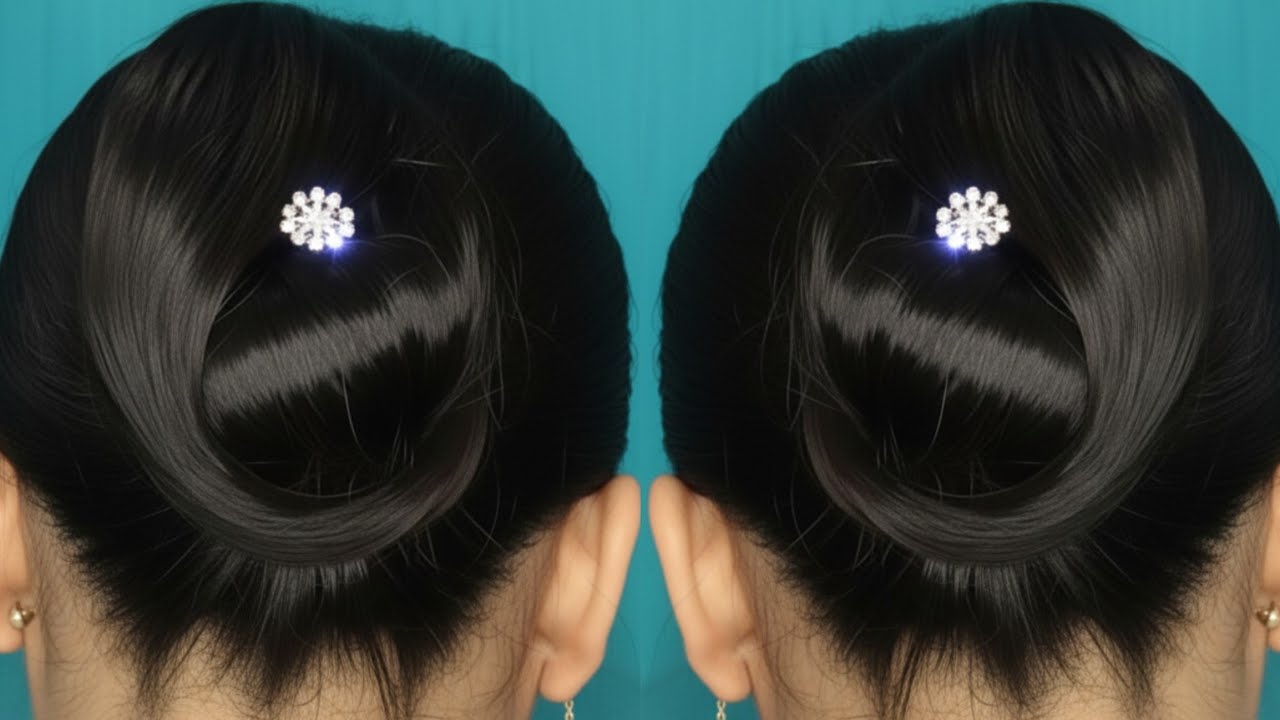 Cute & Easy Beautiful hairstyle for wedding function | hairstyle for girls | hairstyle for long hair
