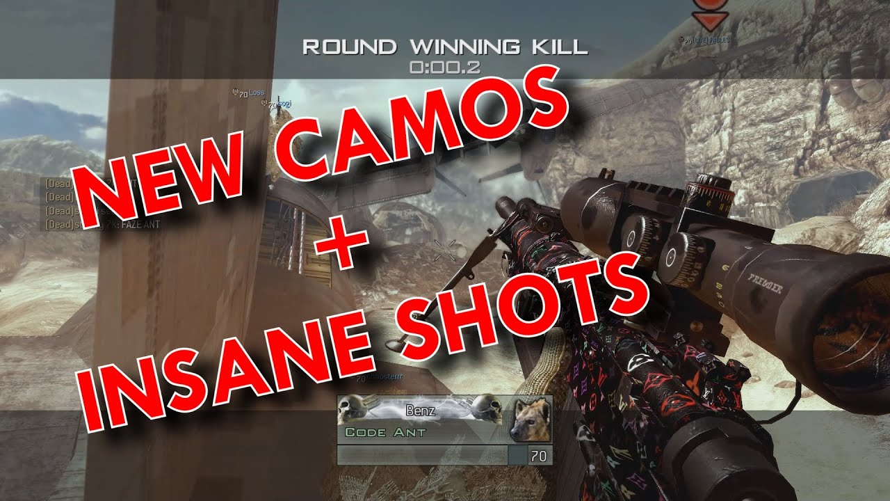 INSANE IW4X TRICKSHOT WITH NEW *CHROME* CAMO! (5 SHOTS)