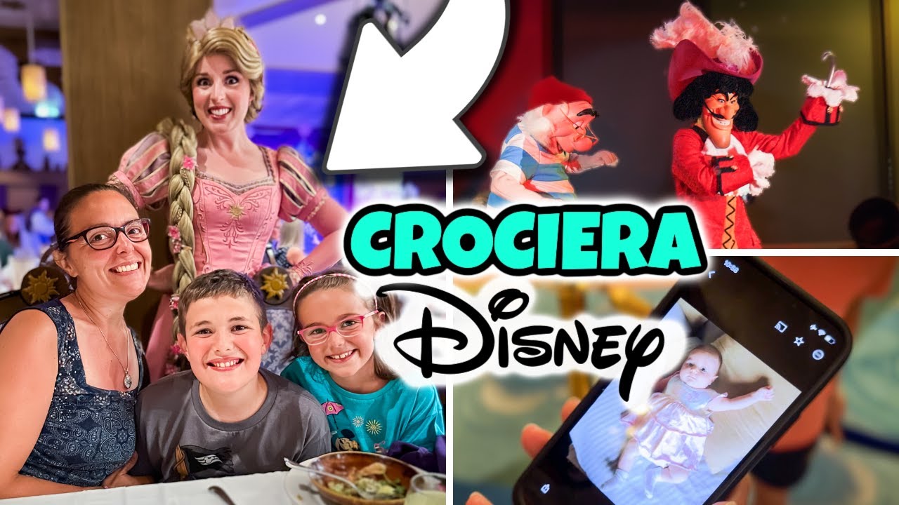 INCONTRIAMO LA PRINCIPESSA RAPUNZEL sulla Crociera Disney: Vlog Famiglia GBR