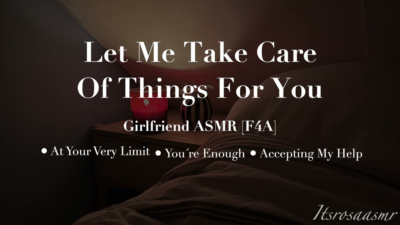 Feeling Overwhelmed GF Comfort [ASMR][Breakdown][Burnout Comfort][Forced Rest][Affirmations][Rain]