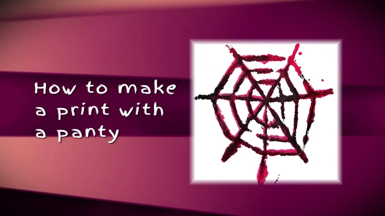 How to make prints with a panty hose