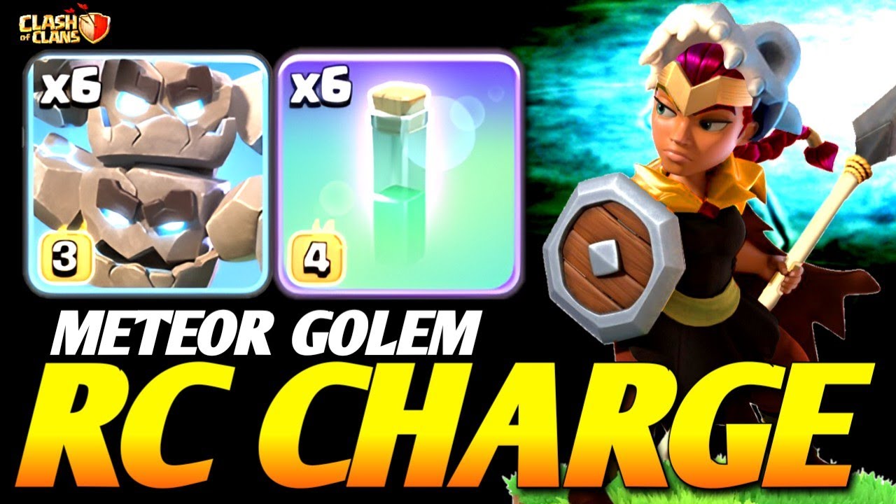 TH18 RC Walk Strategy! 👑 How to 3-Star with Meteor Golems & Invisibility Spells (Clash of Clans) 