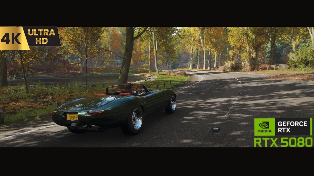 4K Jaguar E type S1 Roadster - Forza Horizon 4 |  Chill Drive