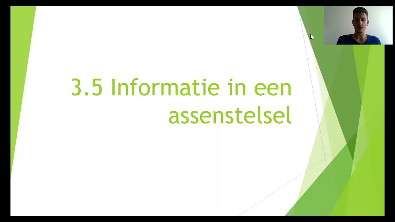3.5 Informatie in een assenstelsel