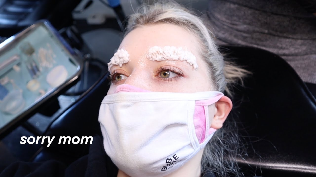 I BLEACHED MY EYEBROWS ...
