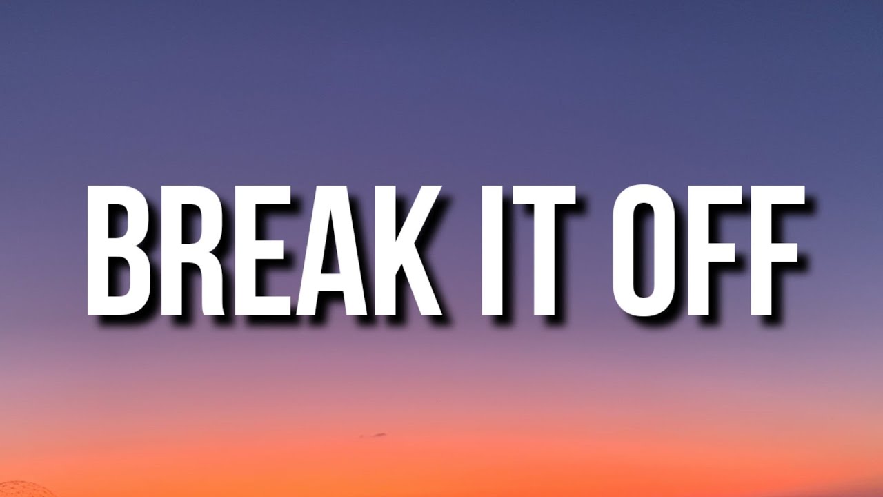 PinkPantheress - Break It Off (Lyrics) (TikTok Song) One day I just wanna hear you say I like you