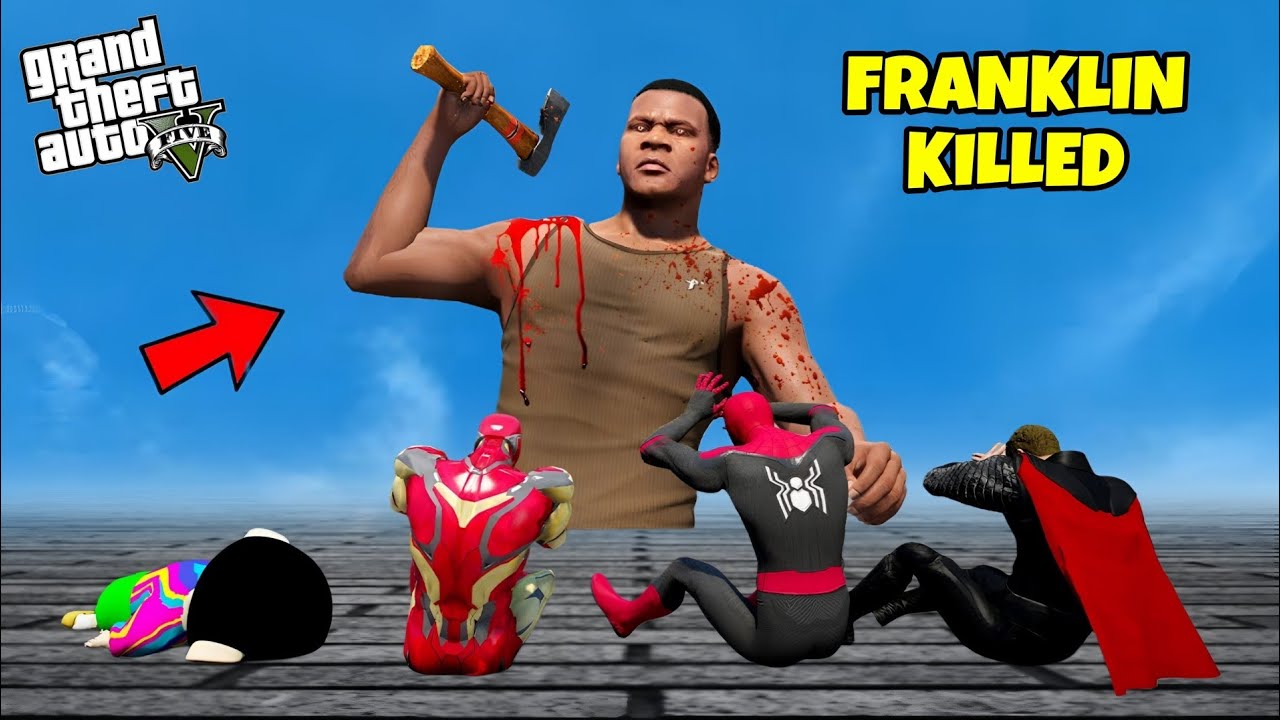GTA 5 : FRANKLIN GOT BRAINWASHED AND KILL AVENGERS ARMY 😯