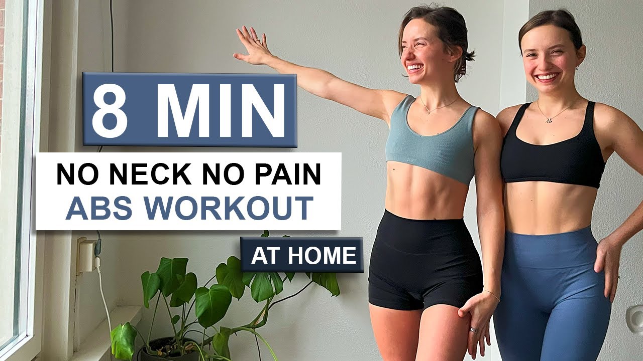 8 MIN INTENSE AB WORKOUT // Core Burn for Neck & Back Pain (No Strain!)