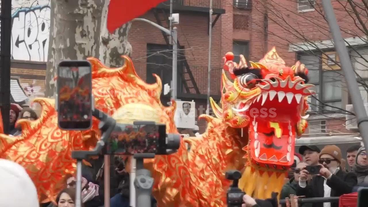 Sparks fly in Chinatown as New Yorkers celebrate the Year of the Horse with firecrackers