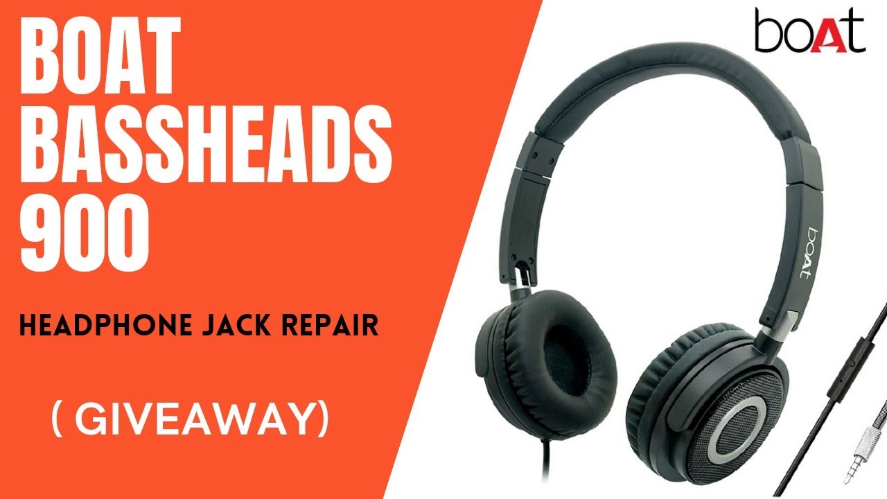 boAT Bassheads 900 headphone jack Repair and GIVEAWAY(checkout on description) | JOHN TECH VIDEO