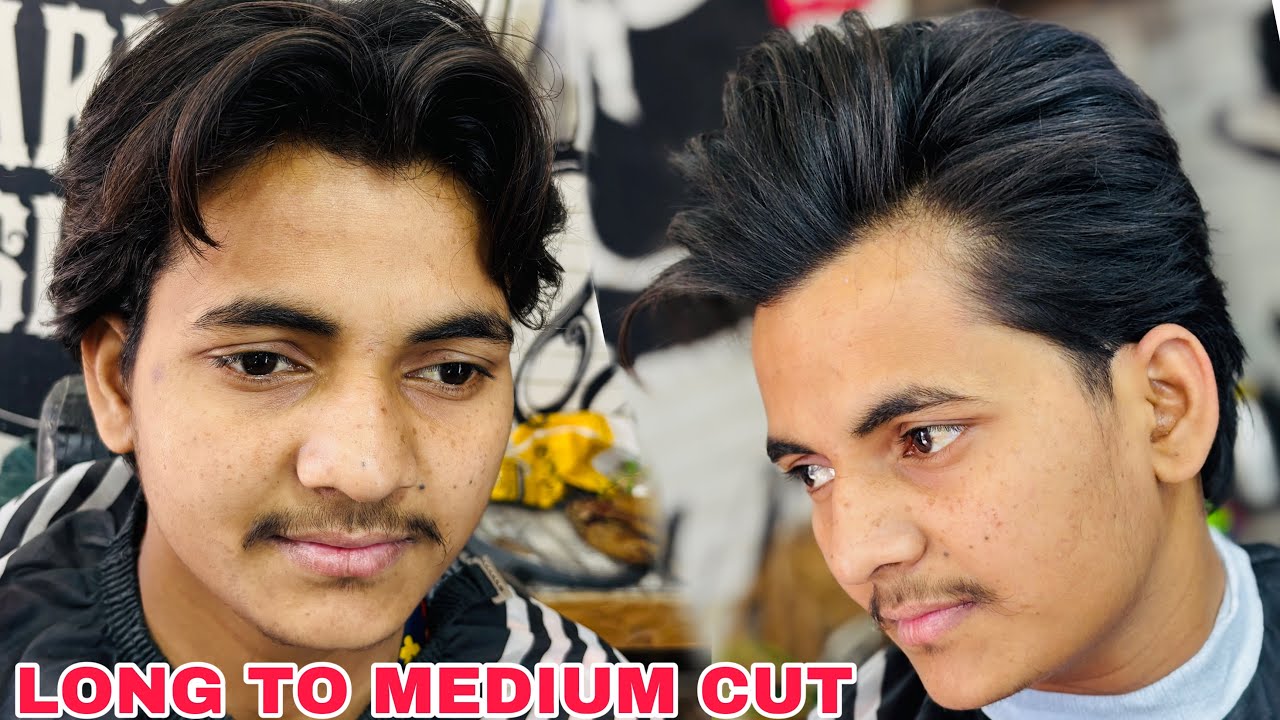 Long Haircut Karne Ka Asan Tarika | How to Long To Medium Haircut For Boys | Step By Step Tutorial
