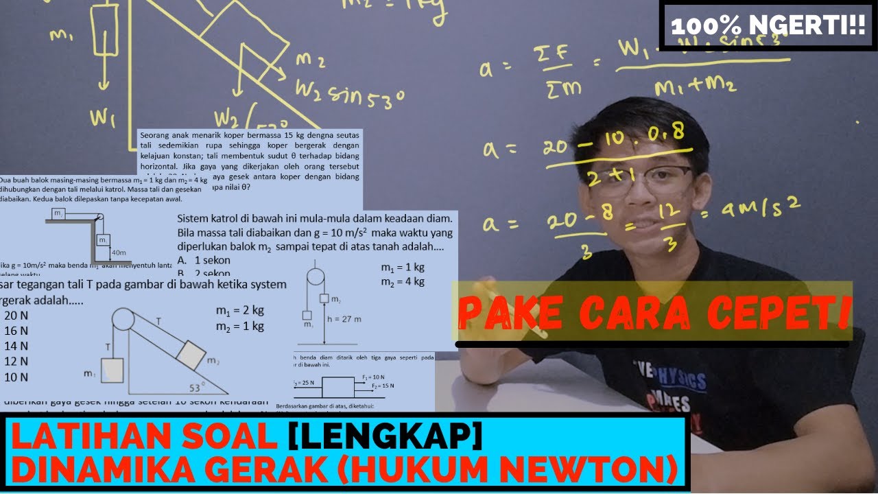 LATIHAN SOAL DINAMIKA GERAK HUKUM NEWTON