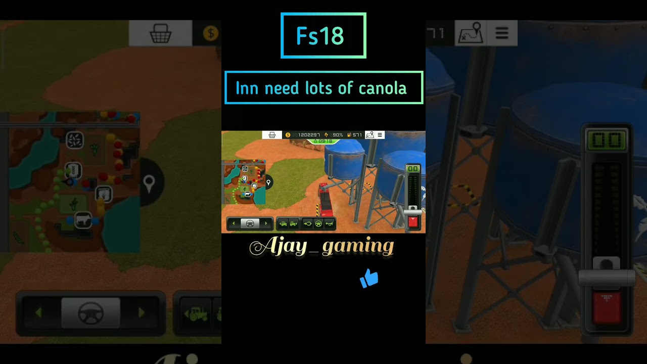 selling canola in inn farming simulator18 