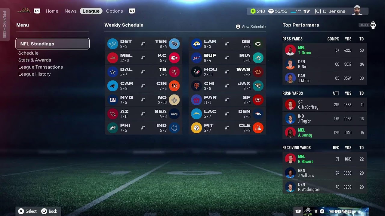Day 112 Madden 26 Franchise Chill stream
