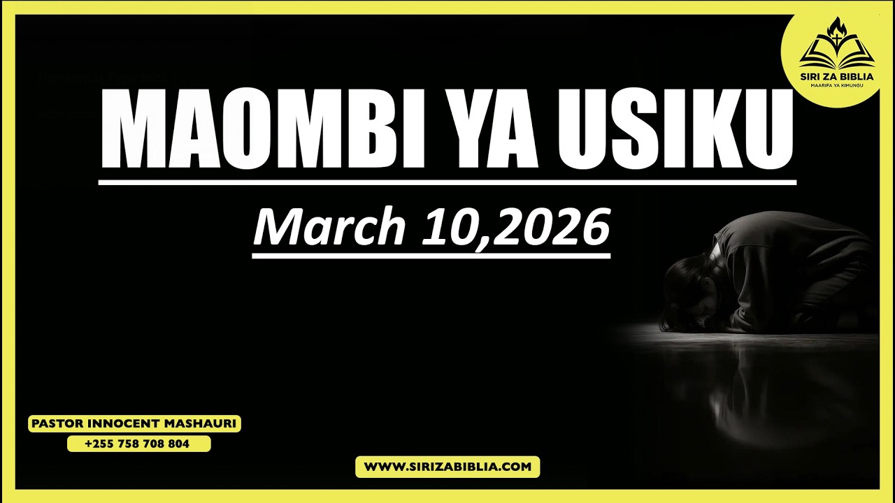 #LIVE: USILALE BILA KUOMBA HAYA MAOMBI // MARCH 2026