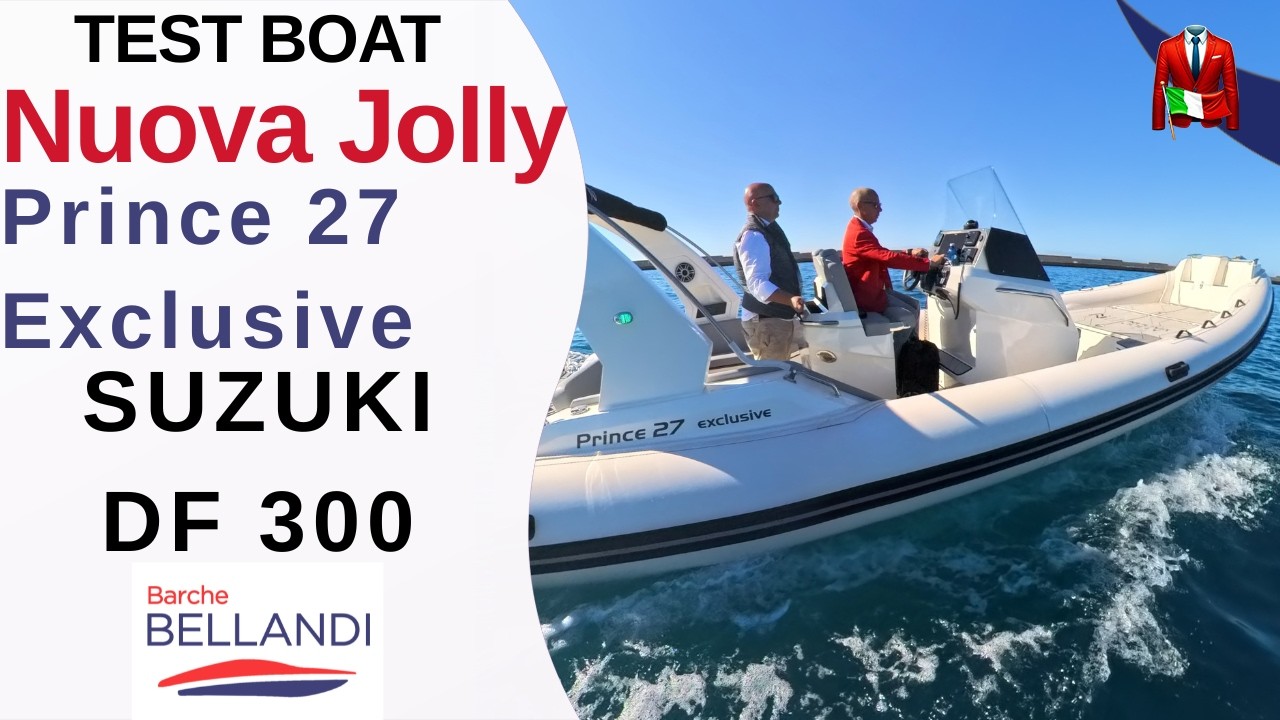 Nuova Jolly Prince 27 Exclusive: Prova in Mare con Suzuki DF300!