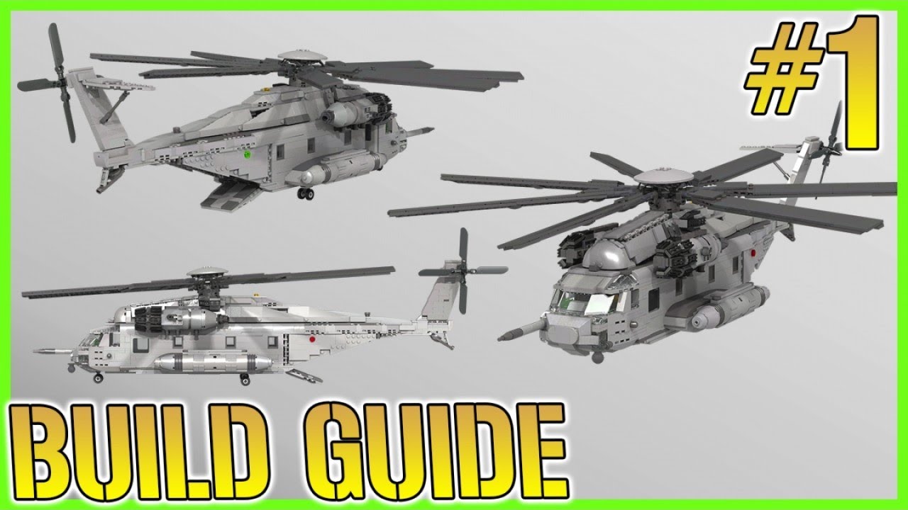 Lego Sikorsky CH-53E Super Stallion | INSTRUCTIONS | (Part 1/4) | Minifig Scale 2017