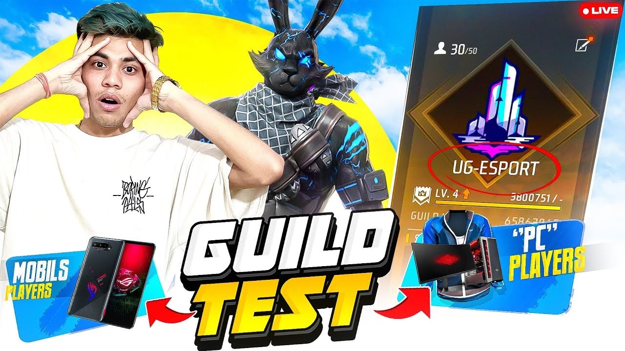 🔴[Live] Back to India🗿🇮🇳Hardest 1v4 Guild Test🔥 - UnGraduate Gamer Free Fire Live !!